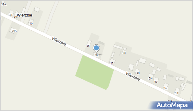 Wierzbie, Wierzbie, 46, mapa Wierzbie