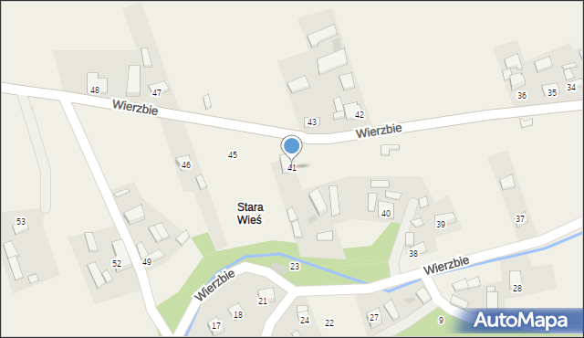 Wierzbie, Wierzbie, 41, mapa Wierzbie