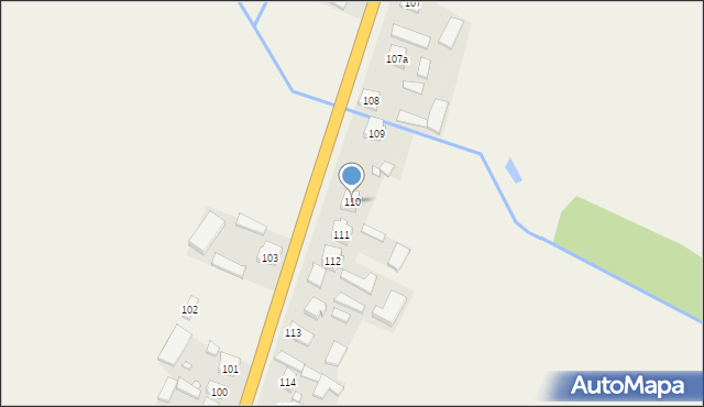 Wierzbie, Wierzbie, 110, mapa Wierzbie