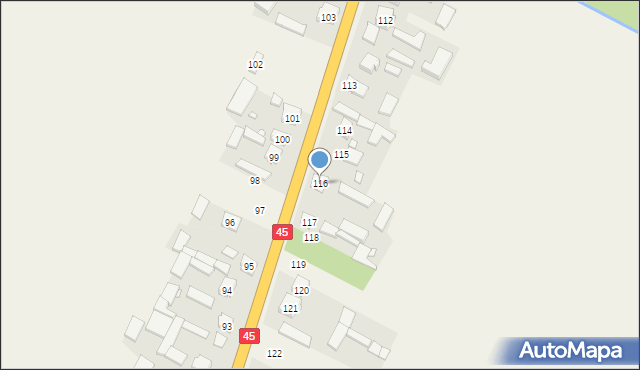 Wierzbie, Wierzbie, 116, mapa Wierzbie