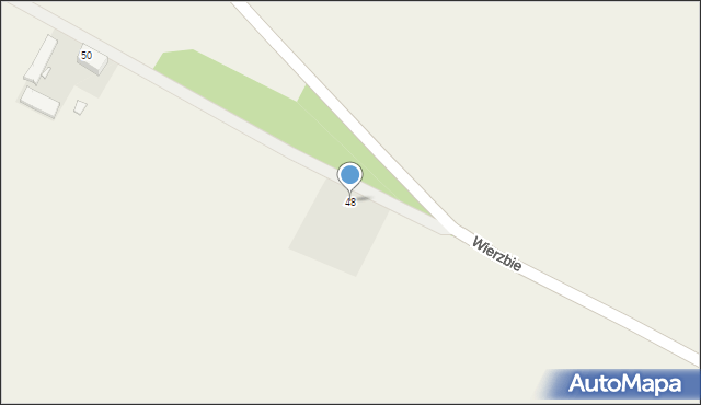 Wierzbie, Wierzbie, 48, mapa Wierzbie