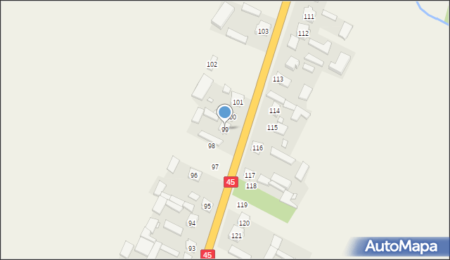 Wierzbie, Wierzbie, 99, mapa Wierzbie