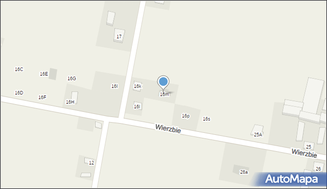 Wierzbie, Wierzbie, 16m, mapa Wierzbie