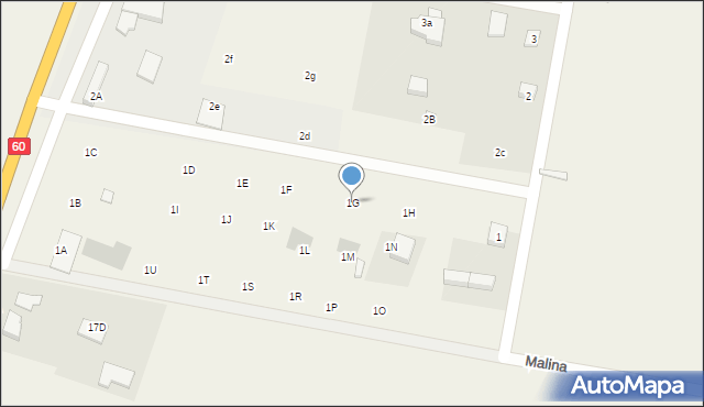Wierzbie, Wierzbie, 1G, mapa Wierzbie