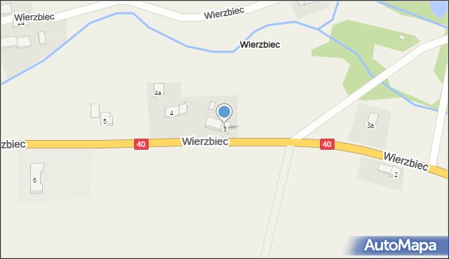 Wierzbiec, Wierzbiec, 3, mapa Wierzbiec