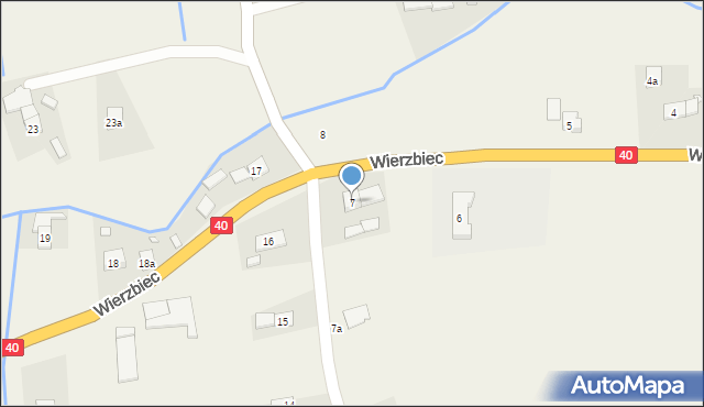 Wierzbiec, Wierzbiec, 7, mapa Wierzbiec