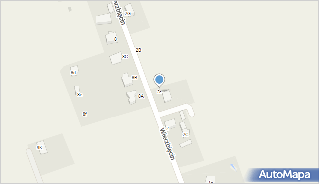 Wierzbięcin, Wierzbięcin, 2e, mapa Wierzbięcin