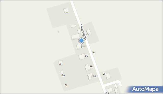 Wierzbięcin, Wierzbięcin, 8, mapa Wierzbięcin