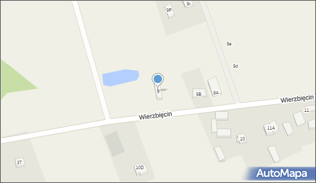 Wierzbięcin, Wierzbięcin, 9, mapa Wierzbięcin
