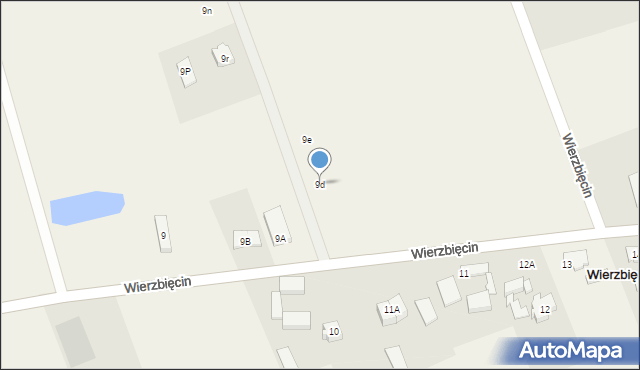 Wierzbięcin, Wierzbięcin, 9d, mapa Wierzbięcin