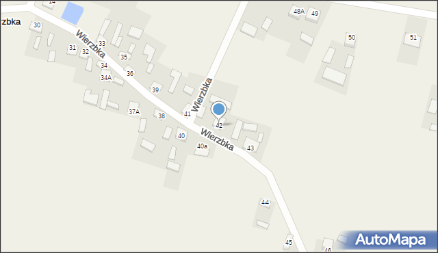 Wierzbka, Wierzbka, 42, mapa Wierzbka