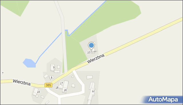 Wierzbna, Wierzbna, 11, mapa Wierzbna