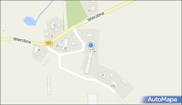 Wierzbna, Wierzbna, 13, mapa Wierzbna