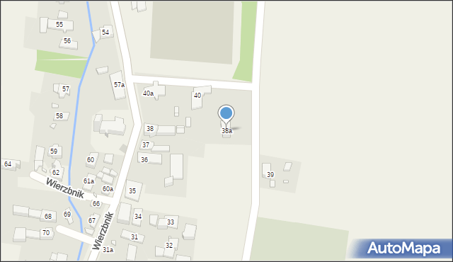 Wierzbnik, Wierzbnik, 38a, mapa Wierzbnik