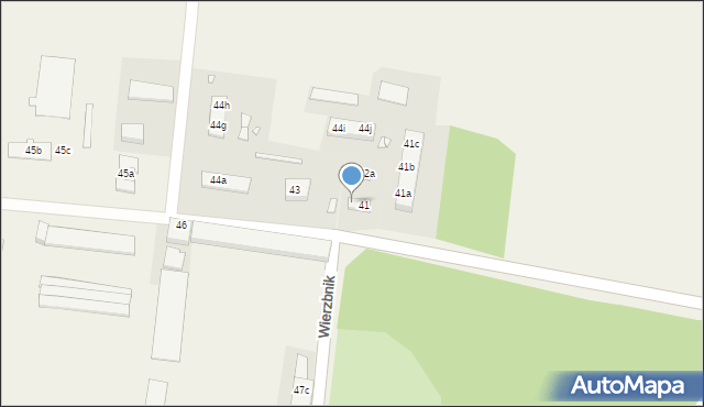 Wierzbnik, Wierzbnik, 42, mapa Wierzbnik