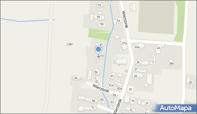 Wierzbnik, Wierzbnik, 58, mapa Wierzbnik