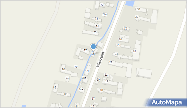 Wierzbnik, Wierzbnik, 76, mapa Wierzbnik