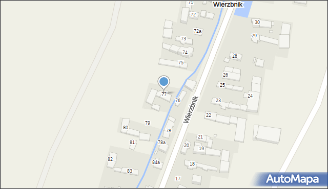 Wierzbnik, Wierzbnik, 77, mapa Wierzbnik
