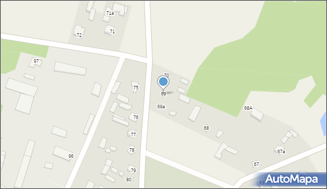 Wierzbno, Wierzbno, 69, mapa Wierzbno