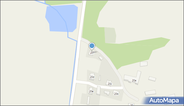 Wierzbno, Wierzbno, 107, mapa Wierzbno