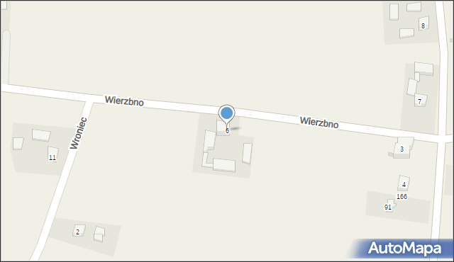 Wierzbno, Wierzbno, 6, mapa Wierzbno