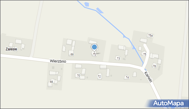 Wierzbno, Wierzbno, 71, mapa Wierzbno