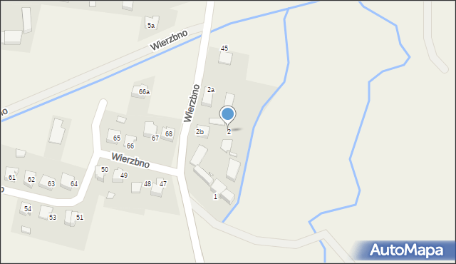 Wierzbno, Wierzbno, 2, mapa Wierzbno