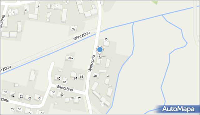 Wierzbno, Wierzbno, 2a, mapa Wierzbno