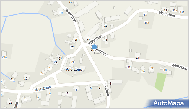 Wierzbno, Wierzbno, 46a, mapa Wierzbno