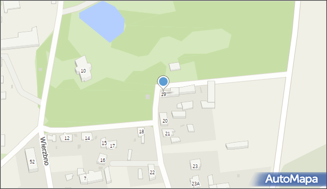 Wierzbno, Wierzbno, 19, mapa Wierzbno