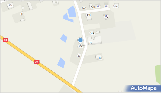Wierzbno, Wierzbno, 30A, mapa Wierzbno