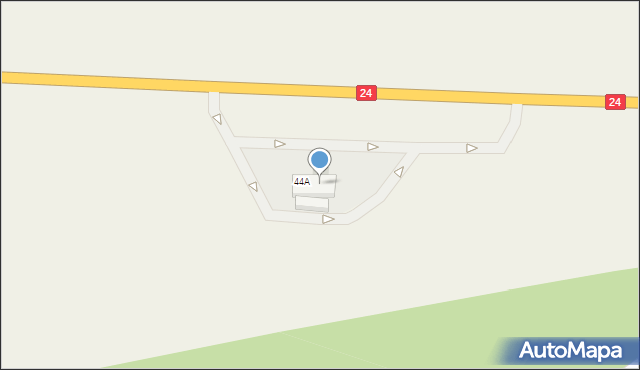 Wierzbno, Wierzbno, 44B, mapa Wierzbno