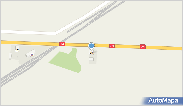 Wierzbno, Wierzbno, 45, mapa Wierzbno