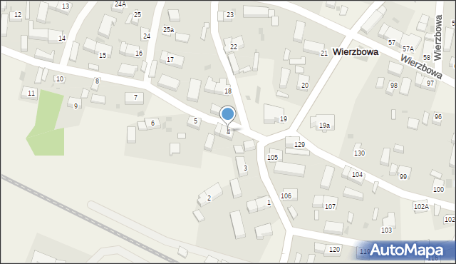 Wierzbowa, Wierzbowa, 4, mapa Wierzbowa