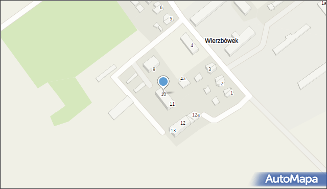 Wierzbówek, Wierzbówek, 10, mapa Wierzbówek
