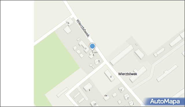 Wierzbówek, Wierzbówek, 6/1, mapa Wierzbówek