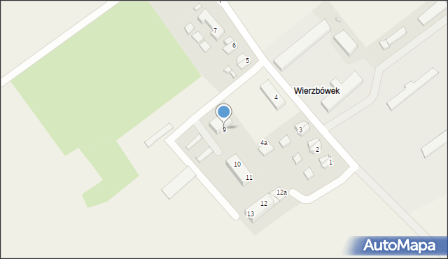 Wierzbówek, Wierzbówek, 9, mapa Wierzbówek