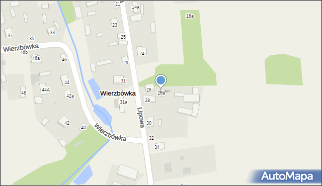 Wierzbówka, Wierzbówka, 26a, mapa Wierzbówka