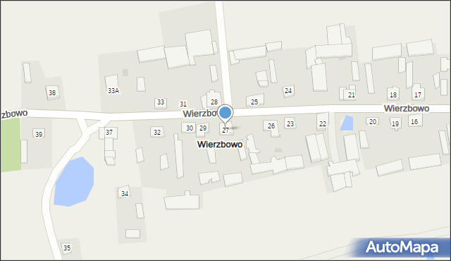 Wierzbowo, Wierzbowo, 27, mapa Wierzbowo