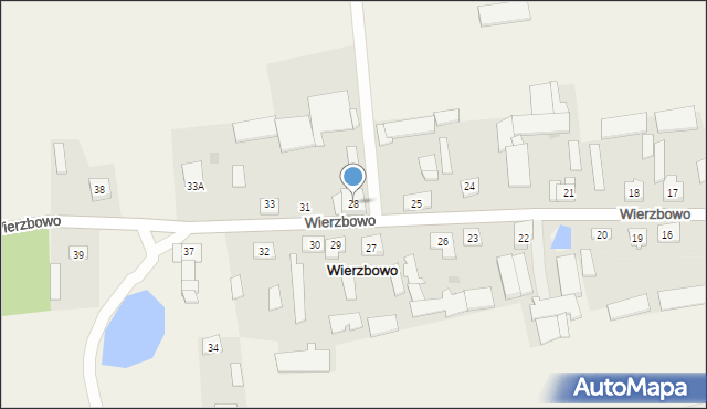 Wierzbowo, Wierzbowo, 28, mapa Wierzbowo