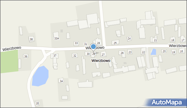 Wierzbowo, Wierzbowo, 29, mapa Wierzbowo