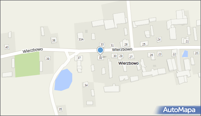 Wierzbowo, Wierzbowo, 32, mapa Wierzbowo