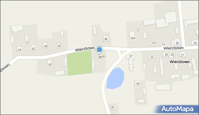 Wierzbowo, Wierzbowo, 39, mapa Wierzbowo
