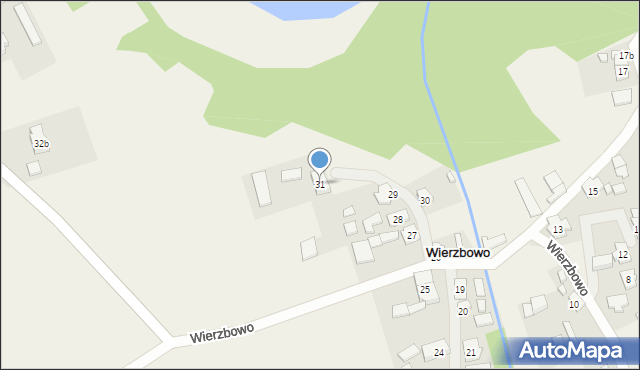 Wierzbowo, Wierzbowo, 31, mapa Wierzbowo