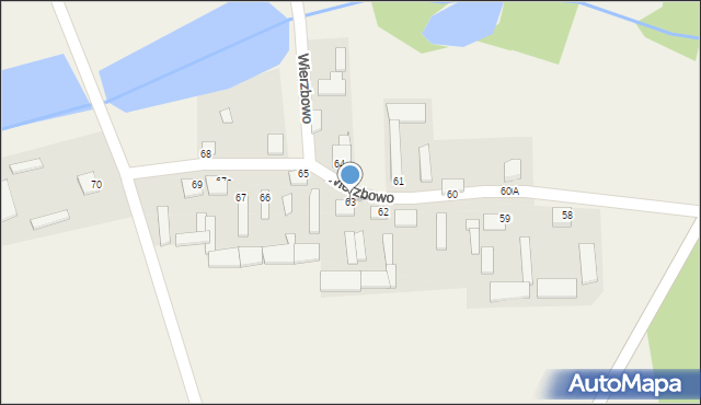 Wierzbowo, Wierzbowo, 63, mapa Wierzbowo