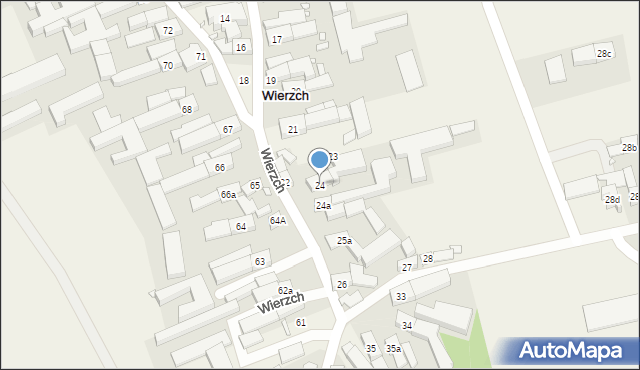 Wierzch, Wierzch, 24, mapa Wierzch