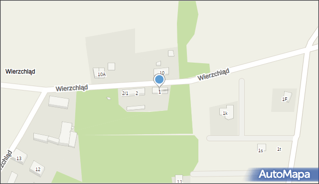 Wierzchląd, Wierzchląd, 1, mapa Wierzchląd