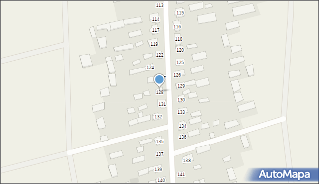 Wierzchlesie, Wierzchlesie, 128, mapa Wierzchlesie