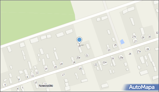 Wierzchlesie, Wierzchlesie, 20, mapa Wierzchlesie