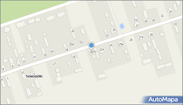 Wierzchlesie, Wierzchlesie, 22, mapa Wierzchlesie